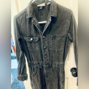 Universal Thread Black Denim Jumpsuit